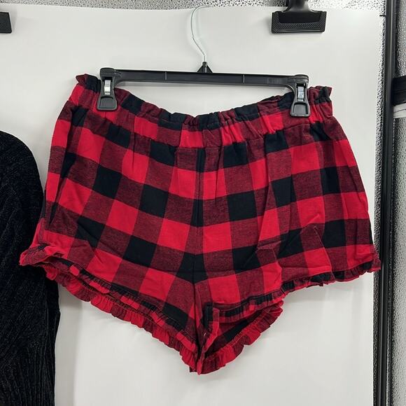 Honeydew Intimates Cabin Life Shortie Pajama Set - Black/Red - Medium - NWT - Picture 5 of 8